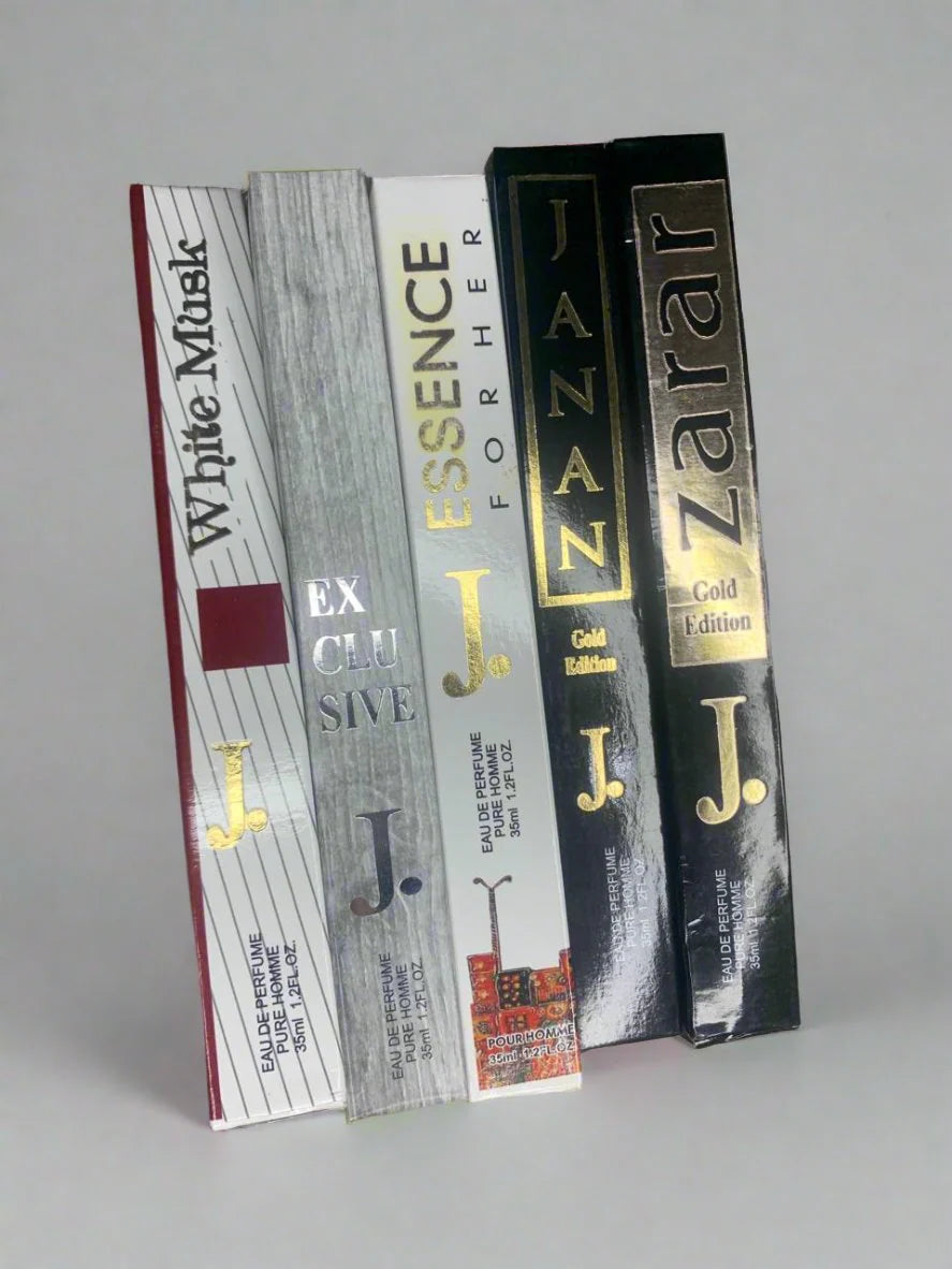 J. Tester Perfume Pack of 5 – Original Junaid Jamshed Fragrances