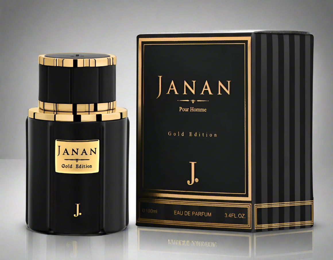 Original J. Janan Gold Edition Bottle – Elegant Gold Perfume in Pakistan