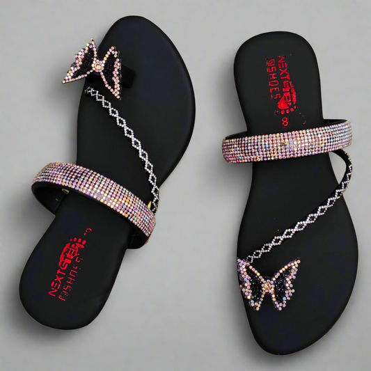 Semi Formal Rexine Flats