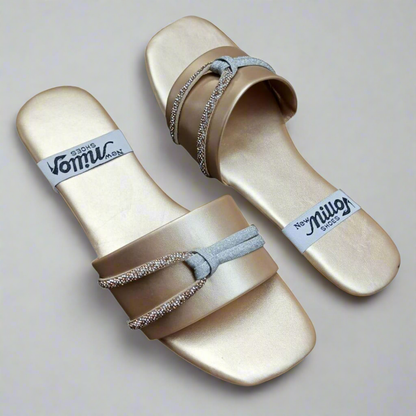 GlowStep Stylish PU-Fabric & PVC Casual Flats