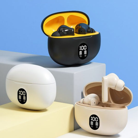 M04 TWS Wireless Earbuds - Bluetooth 5.3 In-Ear Headphones with LED Display, Immersive Sound & Type-C Fast Charging | Mic for Android & iPhone - GlowTech Gadgets