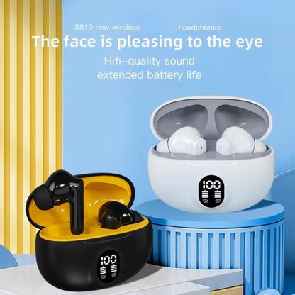 M04 TWS Wireless Earbuds - Bluetooth 5.3 In-Ear Headphones with LED Display, Immersive Sound & Type-C Fast Charging | Mic for Android & iPhone - GlowTech Gadgets