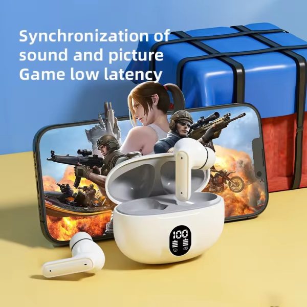 M04 TWS Wireless Earbuds - Bluetooth 5.3 In-Ear Headphones with LED Display, Immersive Sound & Type-C Fast Charging | Mic for Android & iPhone - GlowTech Gadgets