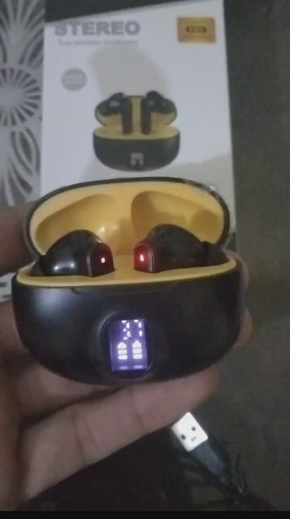 M04 TWS Wireless Earbuds - Bluetooth 5.3 In-Ear Headphones with LED Display, Immersive Sound & Type-C Fast Charging | Mic for Android & iPhone