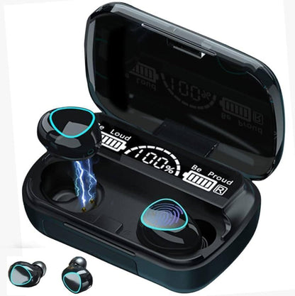 TWS M10 Bluetooth Earbuds – Wireless Touch Control, Power Display, Deep Bass