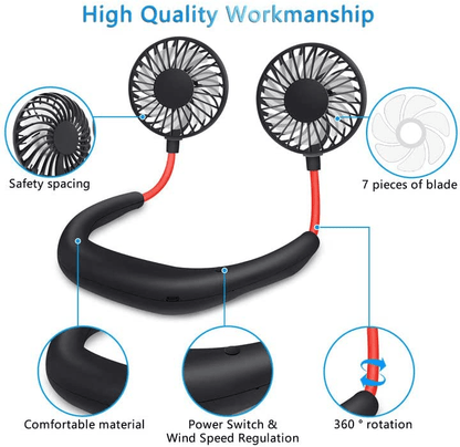7 Wings Neck Fan