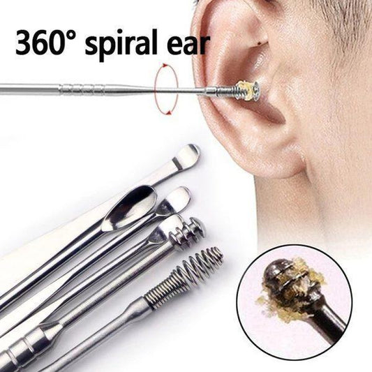 Ear Wax Removal Kit Pack of 6|stainless steel|Best for Ear - GlowTech Gadgets