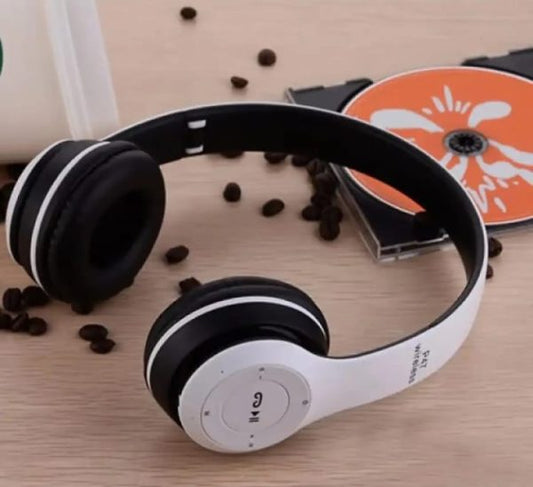 P47 Wireless Bluetooth Headphones – Foldable, Lightweight, with Mic & FM