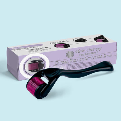 Derma Roller for Face – 0.5mm Microneedle for Glowing Skin, Acne Scars, Hair Regrowth