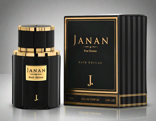 Original J. Janan Gold Edition Bottle – Elegant Gold Perfume in Pakistan