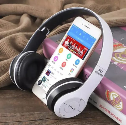 P47 Wireless Bluetooth Headphones – Foldable, Lightweight, with Mic & FM