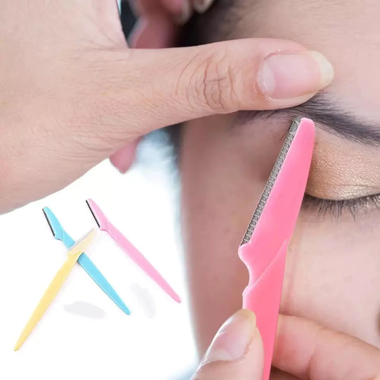 how to use tinkle razor for eyebrow shaper